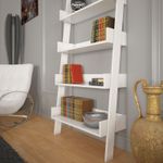 Casa si Gradina - Mobilier - Biblioteci si rafturi - Biblioteci - Biblioteca, Hanah Home, pal melaminat, alb, 80x32x195 cm - Infinity.ro