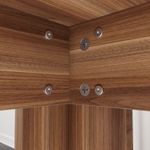 Casa si Gradina - Mobilier - Mese si birouri - Mese bucatarie si dining - Masa de dining, Hanah Home, panou de particule melaminat, nuc, 120x80x78 cm - Infinity.ro
