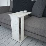 Casa si Gradina - Mobilier - Mese si birouri - Masute de cafea - Masuta de cafea, Hanah Home, pal melaminat, alb si negru, 30x43x61 cm - Infinity.ro