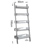 Casa si Gradina - Mobilier - Biblioteci si rafturi - Biblioteci - Biblioteca, Hanah Home, pal melaminat, alb, 80x32x195 cm - Infinity.ro