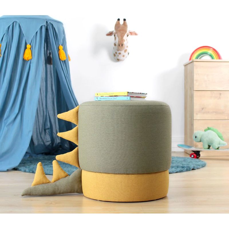 Casa si Gradina - Mobilier - Scaune si fotolii - Tabureti - Taburet, Atelier Del Sofa, catifea, verde, diametru 37 cm, inaltime 38 cm - Infinity.ro