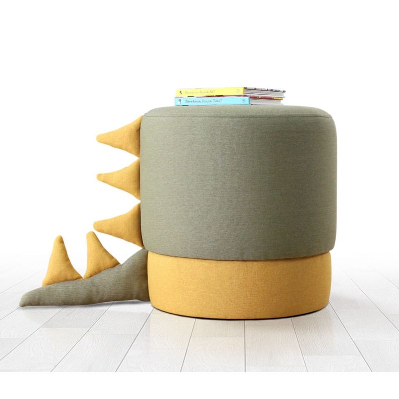 Casa si Gradina - Mobilier - Scaune si fotolii - Tabureti - Taburet, Atelier Del Sofa, catifea, verde, diametru 37 cm, inaltime 38 cm - Infinity.ro