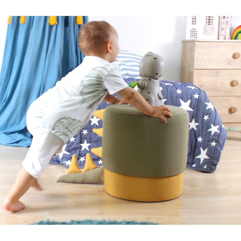 Casa si Gradina - Mobilier - Scaune si fotolii - Tabureti - Taburet, Atelier Del Sofa, catifea, verde, diametru 37 cm, inaltime 38 cm - Infinity.ro