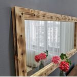Casa si Gradina - Decoratiuni - Oglinzi - Oglinda, Hanah Home, lemn masiv de pin, nuc, 110x50 cm - Infinity.ro