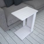 Casa si Gradina - Mobilier - Mese si birouri - Masute de cafea - Masuta de cafea, Hanah Home, pal melaminat, alb, 30x43x61 cm - Infinity.ro