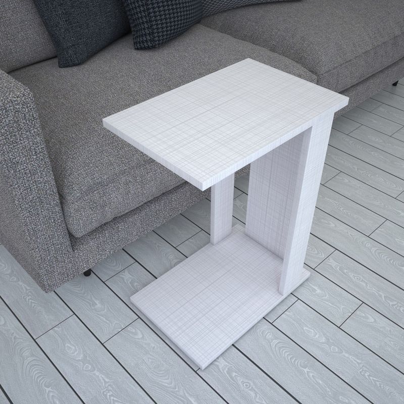 Casa si Gradina - Mobilier - Mese si birouri - Masute de cafea - Masuta de cafea, Hanah Home, pal melaminat, alb, 30x43x61 cm - Infinity.ro