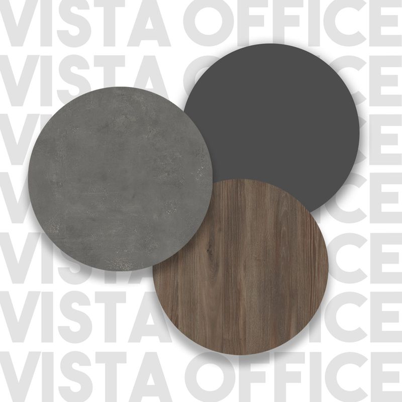 Casa si Gradina - Mobilier - Mese si birouri - Birouri - Set mobilier birou, Hanah Home, panou aglomerat melaminat, maro gri antracit, birou 180x75x89.5 cm, masa 80x46.3x60 cm, sertar 54x70x44.5 cm - Infinity.ro