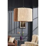 Casa si Gradina - Corpuri si surse de iluminat - Lustre si pendule - Lustra, Opviq, metal si iuta, bej si maro, 30x30x65 cm - Infinity.ro