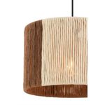 Casa si Gradina - Corpuri si surse de iluminat - Lustre si pendule - Lustra, Opviq, metal si iuta, bej si maro, 30x30x65 cm - Infinity.ro