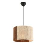 Casa si Gradina - Corpuri si surse de iluminat - Lustre si pendule - Lustra, Opviq, metal si iuta, bej si maro, 30x30x65 cm - Infinity.ro