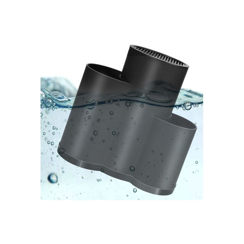 Casa si Gradina - Bucatarie si vesela - Organizare si depozitare bucatarie - Suporturi tacamuri si vase - Organizator bucatarie, Hermia, plastic, negru, 22x12x22 cm - Infinity.ro