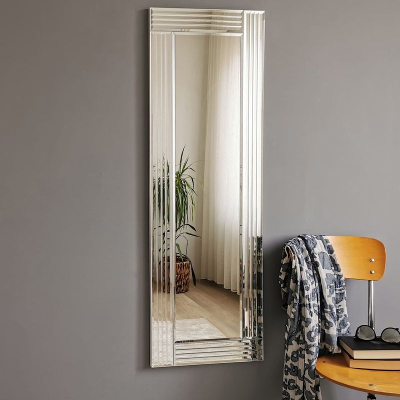Casa si Gradina - Decoratiuni - Oglinzi - Oglinda, Hanah Home, mdf, argintiu, 40x120 cm, 552NOS2121 - Infinity.ro