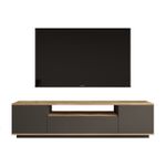 Casa si Gradina - Mobilier - Comode si corpuri - Comode - Comoda tv, Hanah Home, pal melaminat, pin atlantic si antracit, 180x44.5x44.6 cm - Infinity.ro