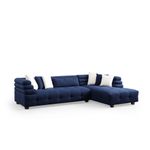 Casa si Gradina - Mobilier - Canapele si coltare - Coltare - Coltar, Atelier Del Sofa, lemn fag si pal, albastru inchis, 300x186x102 cm - Infinity.ro
