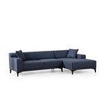 Casa si Gradina - Mobilier - Canapele si coltare - Coltare - Coltar, Hanah Home, lemn de fag, albastru, 145x250x87 cm - Infinity.ro