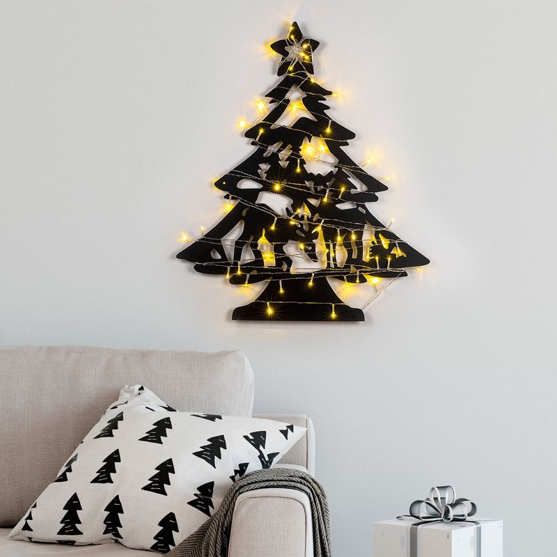 Casa si Gradina - Decoratiuni - Decoratiuni de sezon - Accesoriu decorativ de perete, Wallxpert, metal, negru, 59x70 cm - Infinity.ro