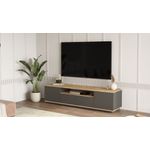 Casa si Gradina - Mobilier - Comode si corpuri - Comode - Comoda tv, Hanah Home, pal melaminat, pin atlantic si antracit, 180x44.5x44.6 cm - Infinity.ro