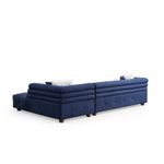 Casa si Gradina - Mobilier - Canapele si coltare - Coltare - Coltar, Atelier Del Sofa, lemn fag si pal, albastru inchis, 300x186x102 cm - Infinity.ro
