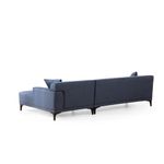 Casa si Gradina - Mobilier - Canapele si coltare - Coltare - Coltar, Hanah Home, lemn de fag, albastru, 145x250x87 cm - Infinity.ro
