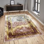 Casa si Gradina - Textile si covoare - Covoare - Covoare casa - Covor, Conceptum Hypnose, multicolor, 140x220 cm, catifea, antiderapant, 599HFT4404 - Infinity.ro