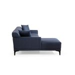 Casa si Gradina - Mobilier - Canapele si coltare - Coltare - Coltar, Hanah Home, lemn fag si pal, albastru, 145x250x77 cm - Infinity.ro