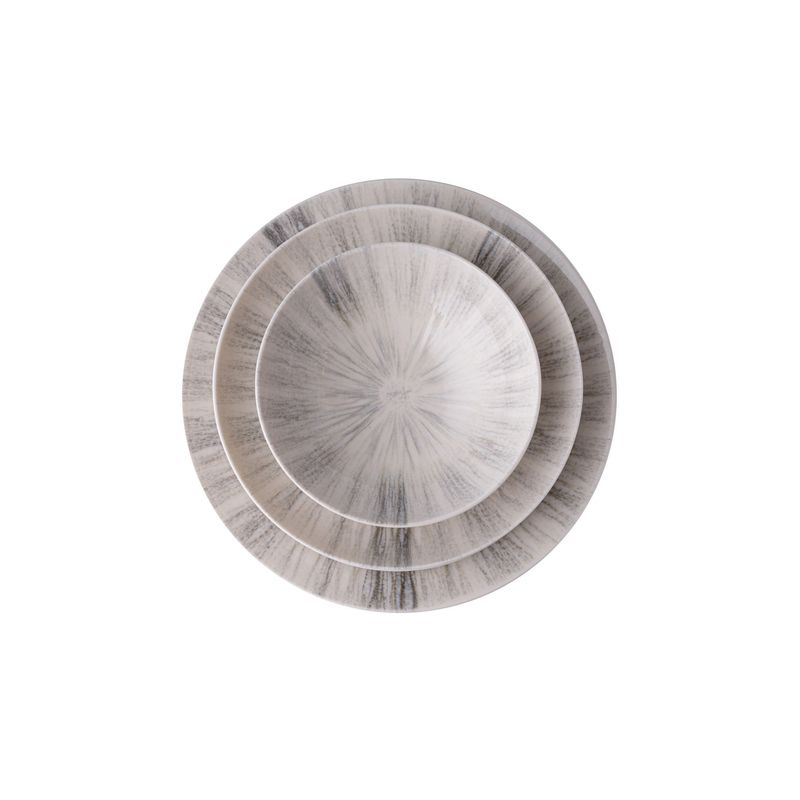 Casa si Gradina - Bucatarie si vesela - Vesela si tacamuri - Servicii de masa - Set de masa 24 piese, Hermia, portelan, multicolor, lavabil in masina de spalat vase, sigur pentru microunde - Infinity.ro