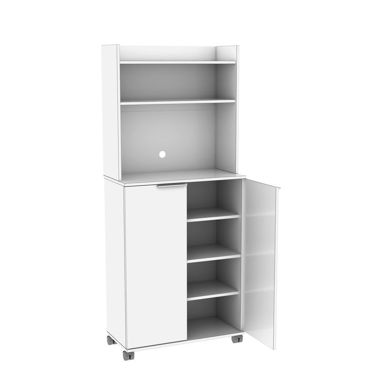 Casa si Gradina - Mobilier - Dulapuri si sifoniere - Dulapuri - Dulap multifunctional, Hanah Home, panou aglomerat melaminat, alb, 73x36x172 cm - Infinity.ro