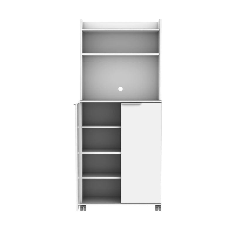 Casa si Gradina - Mobilier - Dulapuri si sifoniere - Dulapuri - Dulap multifunctional, Hanah Home, panou aglomerat melaminat, alb, 73x36x172 cm - Infinity.ro
