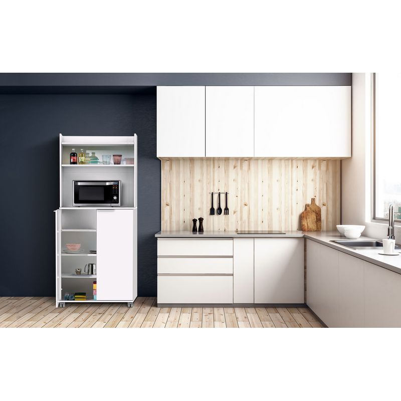 Casa si Gradina - Mobilier - Dulapuri si sifoniere - Dulapuri - Dulap multifunctional, Hanah Home, panou aglomerat melaminat, alb, 73x36x172 cm - Infinity.ro