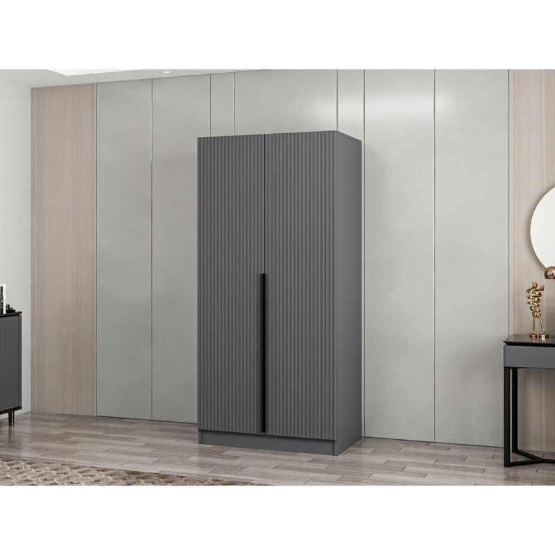 Casa si Gradina - Mobilier - Dulapuri si sifoniere - Sifoniere - Sifonier, Hanah Home, pal melaminat, antracit, 90x52x210 cm - Infinity.ro