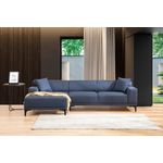 Casa si Gradina - Mobilier - Canapele si coltare - Coltare - Coltar, Hanah Home, lemn fag si pal, albastru, 145x250x77 cm - Infinity.ro