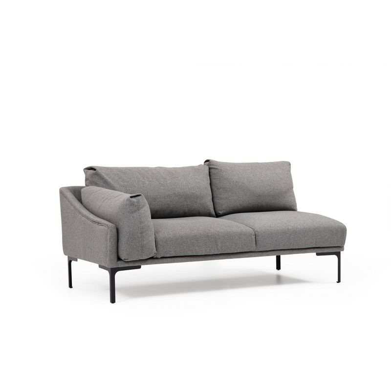 Casa si Gradina - Mobilier - Canapele si coltare - Coltare - Coltar, Hanah Home, lemn fag si pal, gri, 255x150x90 cm, 560ARE1172 - Infinity.ro