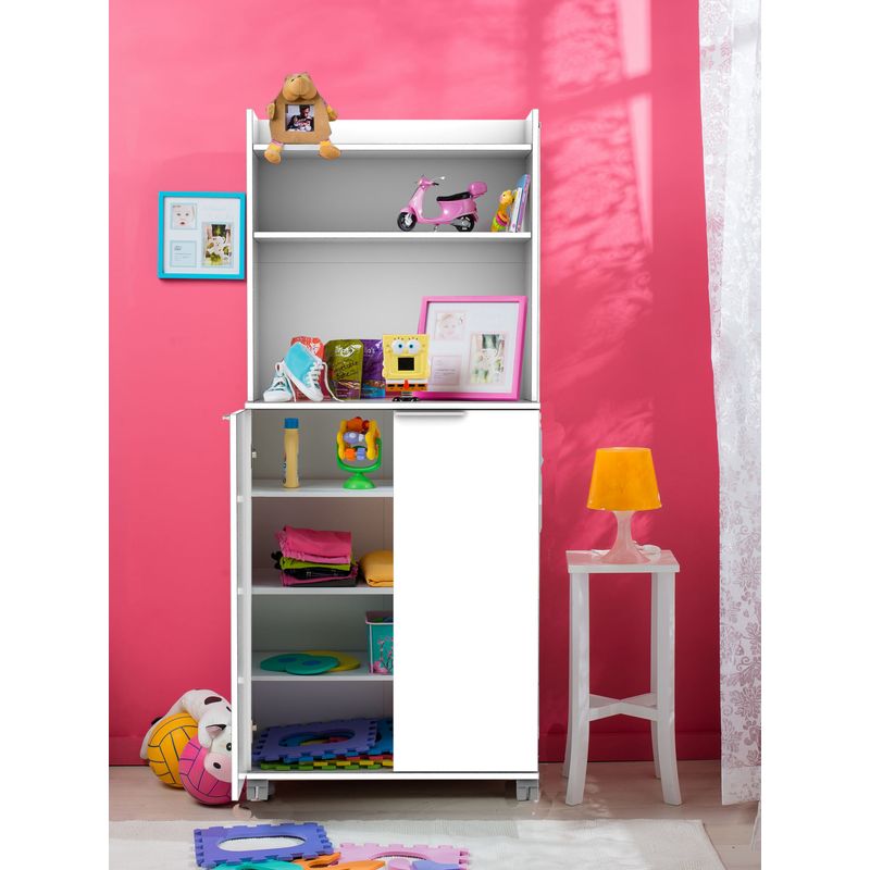 Casa si Gradina - Mobilier - Dulapuri si sifoniere - Dulapuri - Dulap multifunctional, Hanah Home, panou aglomerat melaminat, alb, 73x36x172 cm - Infinity.ro