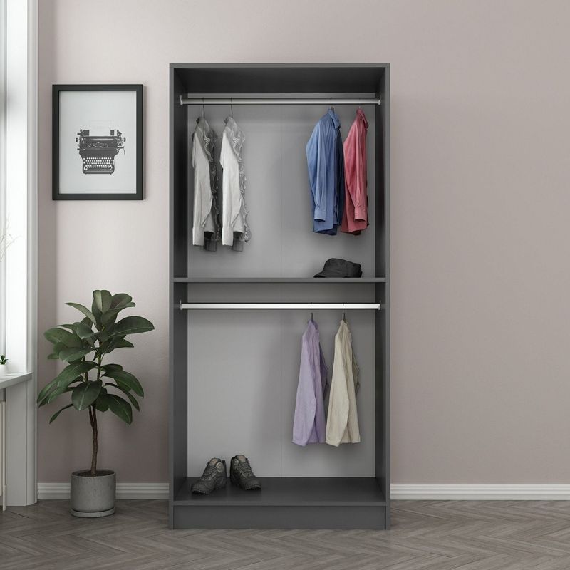 Casa si Gradina - Mobilier - Dulapuri si sifoniere - Sifoniere - Sifonier, Hanah Home, pal melaminat, antracit, 90x52x210 cm - Infinity.ro