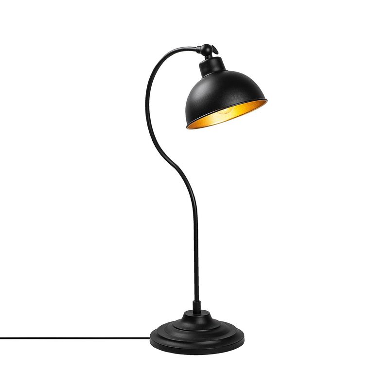 Casa si Gradina - Corpuri si surse de iluminat - Veioze si lampi - Veioze - Veioza, Opviq, metal, negru auriu, 19x29x58 cm - Infinity.ro