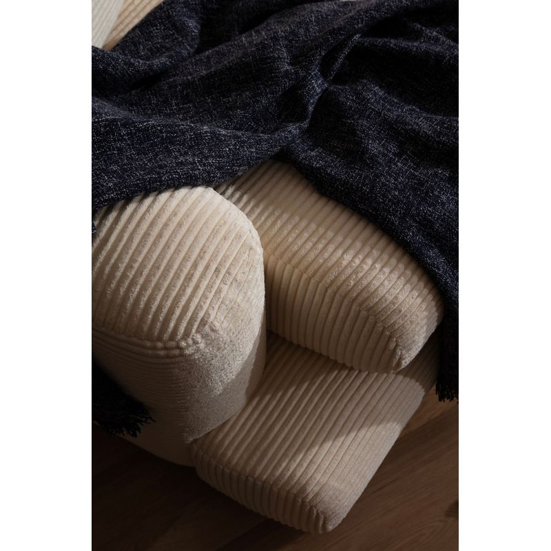 Casa si Gradina - Mobilier - Canapele si coltare - Coltare - Coltar, Hanah Home, lemn fag si pal, bej, 330x105x90 cm - Infinity.ro