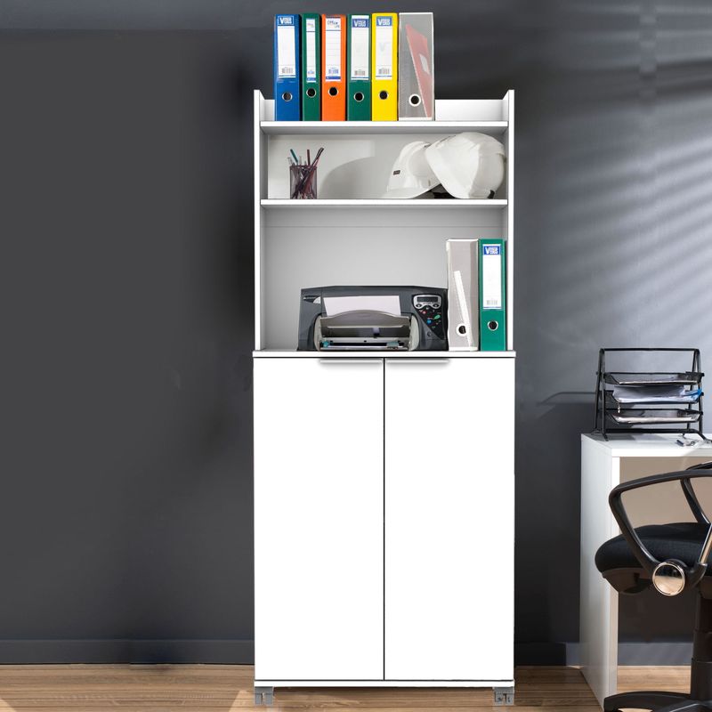 Casa si Gradina - Mobilier - Dulapuri si sifoniere - Dulapuri - Dulap multifunctional, Hanah Home, panou aglomerat melaminat, alb, 73x36x172 cm - Infinity.ro