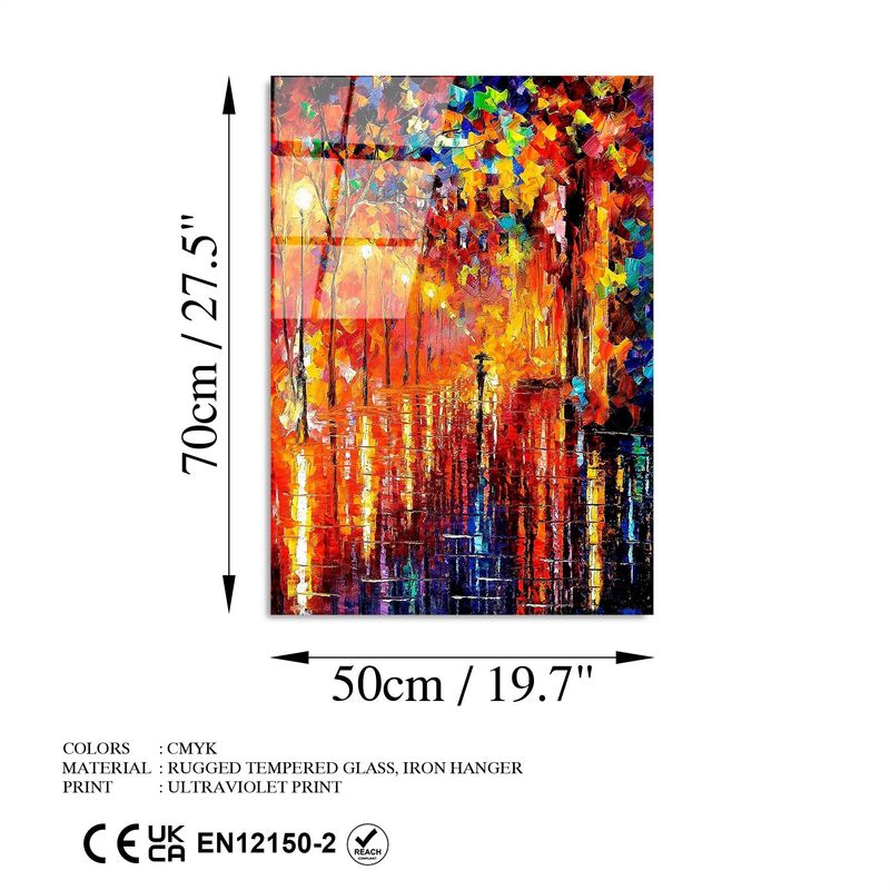Casa si Gradina - Decoratiuni - Tablouri - Tablou decorativ, Wallxpert, sticla temperata, multicolor, 50x70 cm, 123BZM1510 - Infinity.ro