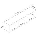Casa si Gradina - Mobilier - Comode si corpuri - Corpuri bucatarie - Dulap multifunctional, Hanah Home, pal melaminat, nuc si alb, 179.6x43.6x37.5 cm - Infinity.ro