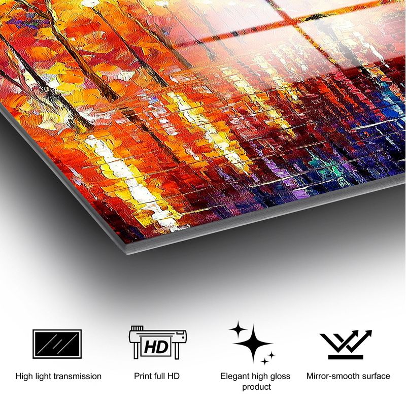 Casa si Gradina - Decoratiuni - Tablouri - Tablou decorativ, Wallxpert, sticla temperata, multicolor, 50x70 cm, 123BZM1510 - Infinity.ro