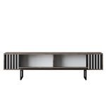 Casa si Gradina - Mobilier - Comode si corpuri - Comode - Comoda tv, Hanah Home, pal melaminat, nuc si negru, 180x30x48 cm, 618BLY1280 - Infinity.ro