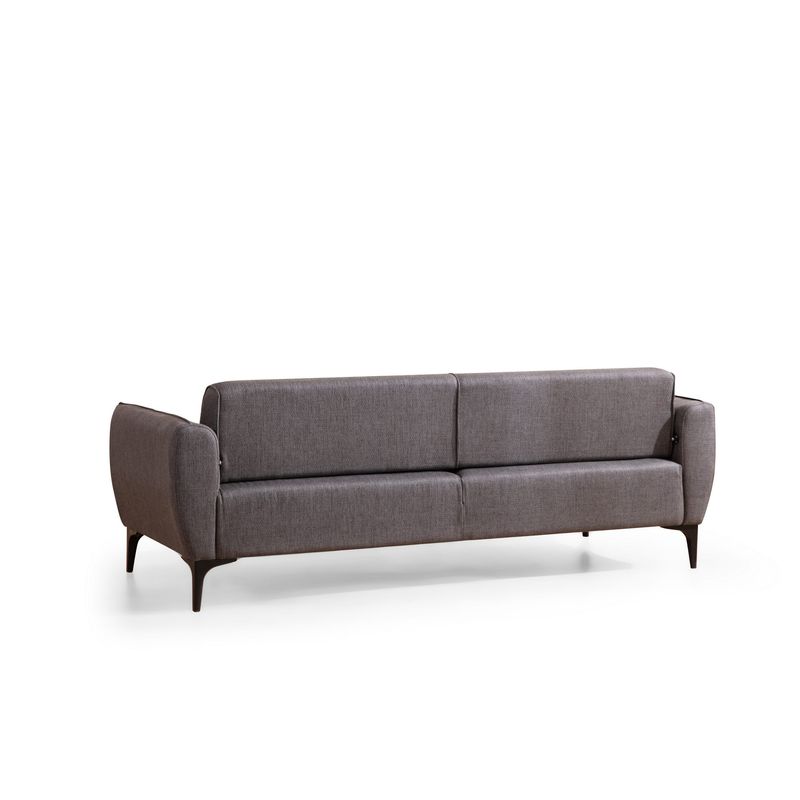 Casa si Gradina - Mobilier - Canapele si coltare - Canapele - Canapea 3 locuri, Atelier Del Sofa, lemn fag si pal, gri inchis, 220x95x67 cm - Infinity.ro