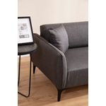 Casa si Gradina - Mobilier - Canapele si coltare - Canapele - Canapea 3 locuri, Atelier Del Sofa, lemn fag si pal, gri inchis, 220x95x67 cm - Infinity.ro