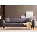 Casa si Gradina - Mobilier - Canapele si coltare - Canapele - Canapea 3 locuri, Atelier Del Sofa, lemn fag si pal, gri inchis, 220x95x67 cm - Infinity.ro
