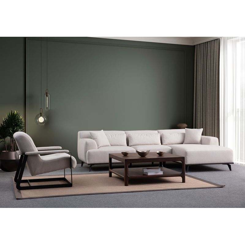 Casa si Gradina - Mobilier - Canapele si coltare - Coltare - Coltar, Atelier Del Sofa, poliester, alb, 280x160 cm - Infinity.ro
