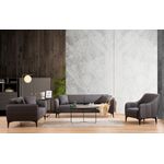 Casa si Gradina - Mobilier - Canapele si coltare - Canapele - Canapea 3 locuri, Atelier Del Sofa, lemn fag si pal, gri inchis, 220x95x67 cm - Infinity.ro
