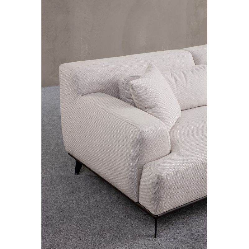 Casa si Gradina - Mobilier - Canapele si coltare - Coltare - Coltar, Atelier Del Sofa, poliester, alb, 280x160 cm - Infinity.ro