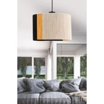 Casa si Gradina - Corpuri si surse de iluminat - Lustre si pendule - Candelabru, Opviq, metal, capac iuta, alb galben negru, 30x30x65 cm - Infinity.ro