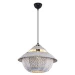 Casa si Gradina - Corpuri si surse de iluminat - Lustre si pendule - Candelabru, Opviq, plastic cu ratan, alb, diametru 40 cm, inaltime 120 cm, 701CHD1800 - Infinity.ro
