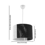Casa si Gradina - Corpuri si surse de iluminat - Lustre si pendule - Candelabru, Opviq, metal, capac iuta, alb galben negru, 30x30x65 cm - Infinity.ro